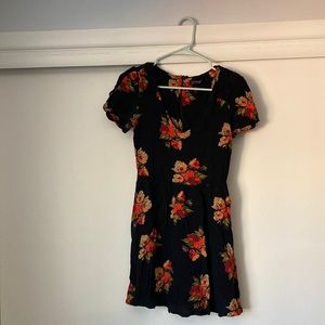 Topshop Autumn Floral Tea Dress